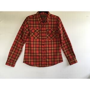Dixxon Flannel Company Jarhead Red Shirt Blouse Top Plaid Size M Women’s